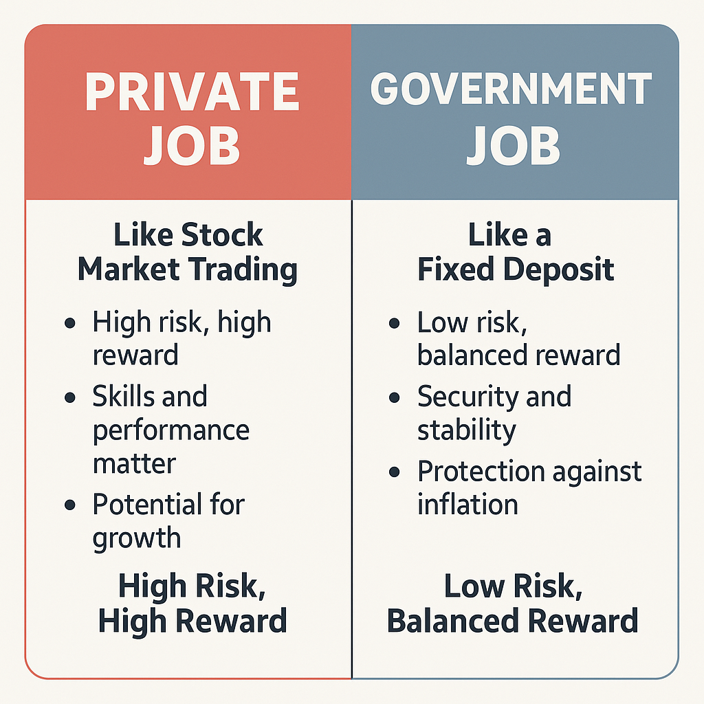 📝Private Job vs Government Job – My Honest Opinion